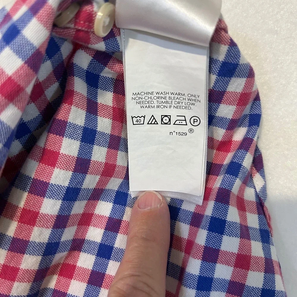 Ralph Lauren Mens 3XB GINGHAM CHECKED LONG SLEEVE BUTTON UP SHIRT Exc Cond - Picture 8 of 8